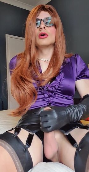 Now I'm going to put these on you and your going to sit and wait patiently