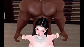 Petite Asian Stuffed By BBC