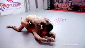Mixed Nude Wrestling With Andre Shakti Fucked Against A Wall By Ruckus After Losing