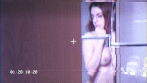 Tape 005 (A): Hidden voyeur spies her while she showers