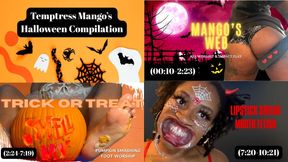 Temptress Mango's Vintage Femdom Halloween Compilation: Ebony Ass Worship, Spanking, Foot Fetish, Wet and Messy, Trampling, Mouth Fetish, Teeth Fetish