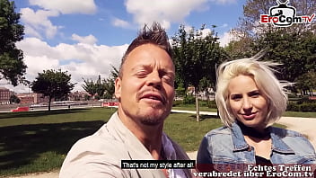 REAL DATE with german tourist and blonde milf slut in holiday