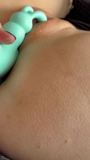 The Joker Triple Dildo Stretches My Pussy and Ass-a Loud Orgasm in Close-up Part 1