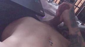 ”Compilation of tgirls cumshots & fucking with clients”