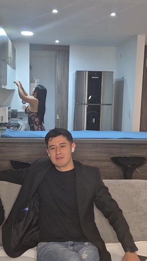 Without Thinking I Fuck My Best Friend's Stepsister While We Watch a Football Game