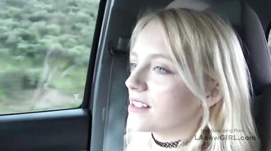 Blonde teen gets railed by fake agent in raw casting audition