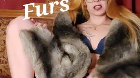 Petite Blonde Plays in Furs