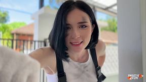 Beauty Auto-Mechanic Deepthroat &mdash;  Rough Fucks and Gets Facial POV