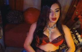 Erotic Asian Tranny Cum on Cam