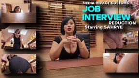 Job Interview Reduction - Sahrye - POV - Feet - Cleavage - Booty - Office