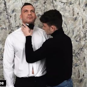 Simon Best Rides His Butler&#039;s Denny Chris&#039; Hard Dick Until He Unloads On His Face - Bromo