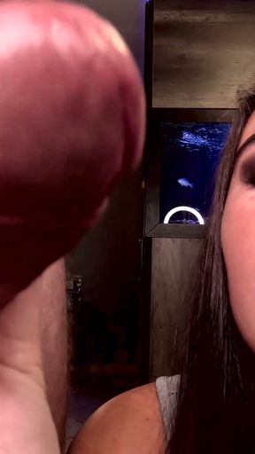 Cuckold slut humiliates her fag boy with the help of her new stud   Clip 1