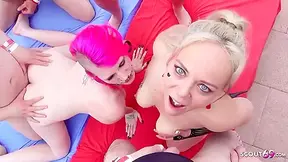 Lactating Pregnant Punk Laura In Creampie Gangbang Sex