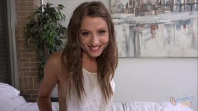 Teen sweetheart Shiloh Sharada gives a wild POV handjob