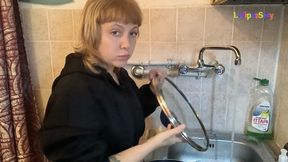 Washing dishes