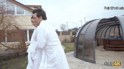 Wild Pool Adventure: Young Hottie Gets Naughty with Older Homeowner