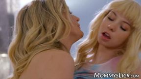 Stepmom's Forbidden Sins: Daughter Triangles Pleasure With GF