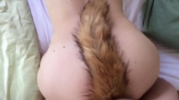 Having sex with fox tails in both