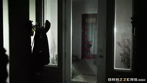 Hot - Alena Croft gets oiled up and pounded