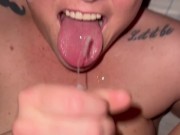 MILF is so Happy to Receive Her Big Facial from Uncut Cock! Onlyfans Snookybaby28