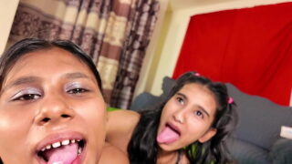 Sister’s tight ass pounded in wild threesome