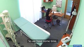 Saleswoman Lube Demo Turns into Hardcore Fuckfest