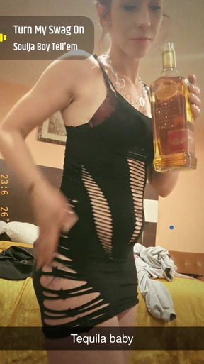 Tequila shot. Snake bite