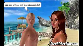 Bronze Goddess Rides Wild on Beach Sands Beneath Golden Rays