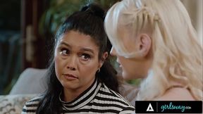 GIRLSWAY - Pretty Kenna James Has To Earn Stepmom-In-Law Dana Vespoli'_s Approval To Marry Girlfriend