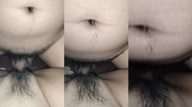 Indonesian teen girl is having sex at her partner's boarding house