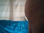 Papi fucking himself with spatula in his tight asshole with twerking and humping futon Part 3