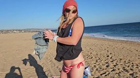 July 4th Bikini Horny Had to Leave Beach