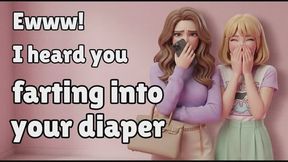 Bratty girl gets upset at you farting and messing in your diaper | ABDL audio