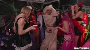 Eve Ellwood & Stoney Lynn Engage In A Cock-Filled Orgy Delight