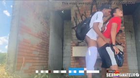 Straight Guy Gets Seduced for Bareback Forest Fun –