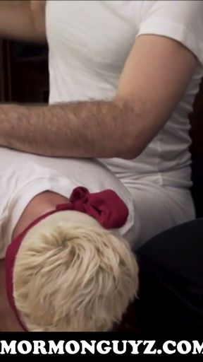 Two Mormon Twinks Punished By President And Bishop   Clip 1