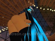 Thicc Thigh Fat Ass Blue Hair Masked Babe Stripped Choker Socks Face Sitting POV Lap Dance