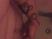 Landon solo shower