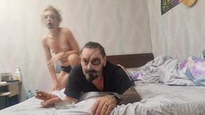 witch trample on half face back