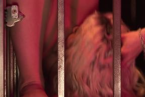 Cherry Is Tied By The Wrists And Clamped With Clothespins In A Fetish Scene