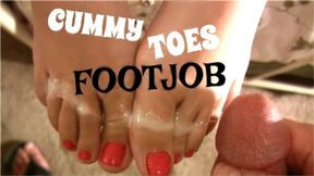 CUMMY TOES FOOTJOB - 720 HD