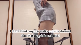 I tried my best to give him a footjob with his dick in the transparent knee highs💓