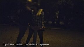 Masturbate for me in public park