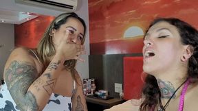 KISS ME SKINNY BITCH NOW !!! - BY SOPHIA FABER AND QUEEN - CLIP 2