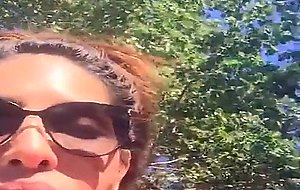 Nurse bettyflashes boobs in the park