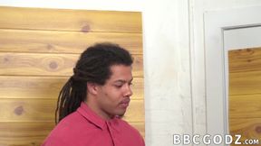 Thick ebony penis domination for a shy white man loving it