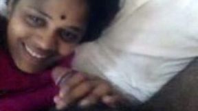 Brown skin bhabhi sucking black dick of her hubby on cam