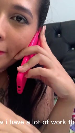 Memorable moment from &quot;on the phone with my husband while I fuck his best friend&quot;
