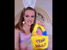 Sexy Easter Bunny Nikki Dildo Suck And Fuck With JOI