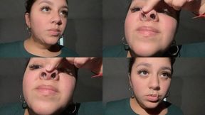 Sticky green snot + sucking mucus